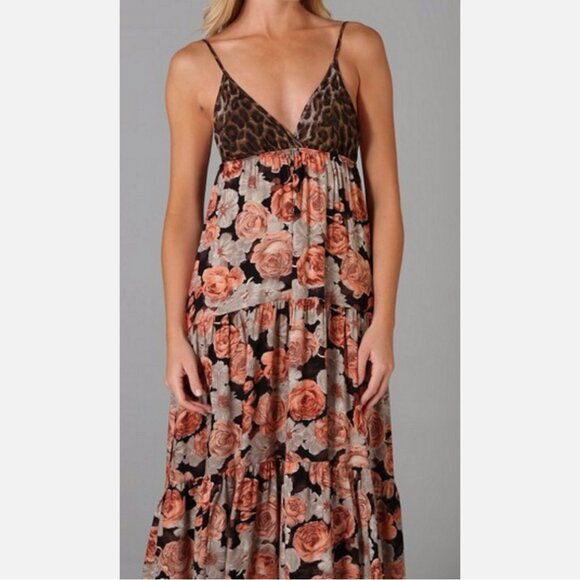 Planet Blue by Blu Moon x Free People Leopard Floral Maxi Dress - Picture 3 of 8